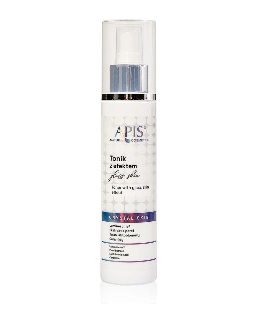 Apis Natural Cosmetics Crystal Skin lozione tonica per una pelle luminosa e liscia