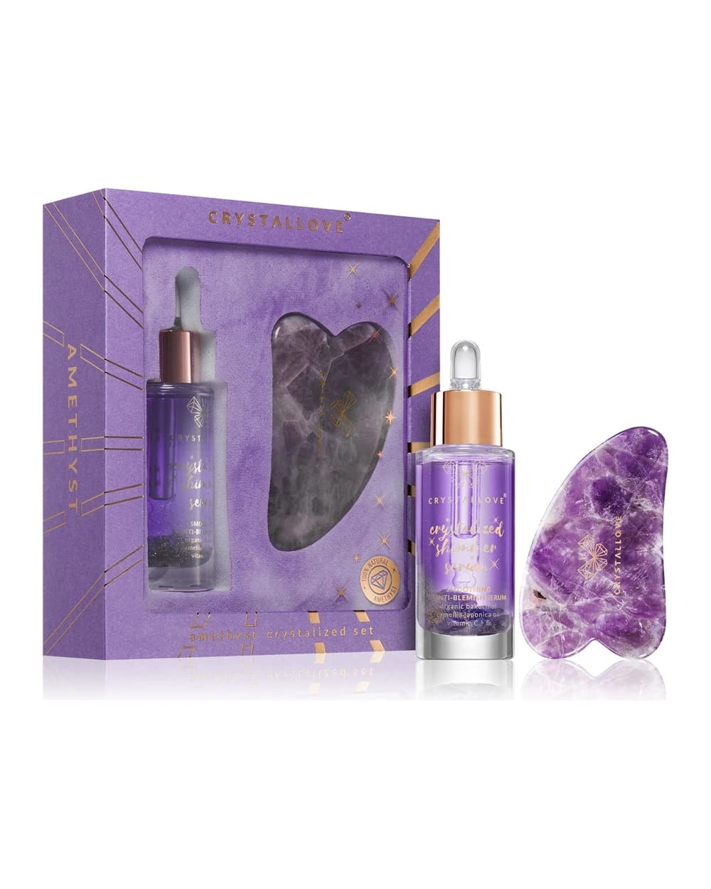 Crystallove Crystalized Amethyst Set kit per la cura del viso